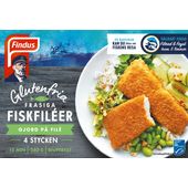 Frasiga Fiskfiléer 4-p Frysta Glutenfri MSC 340g Findus