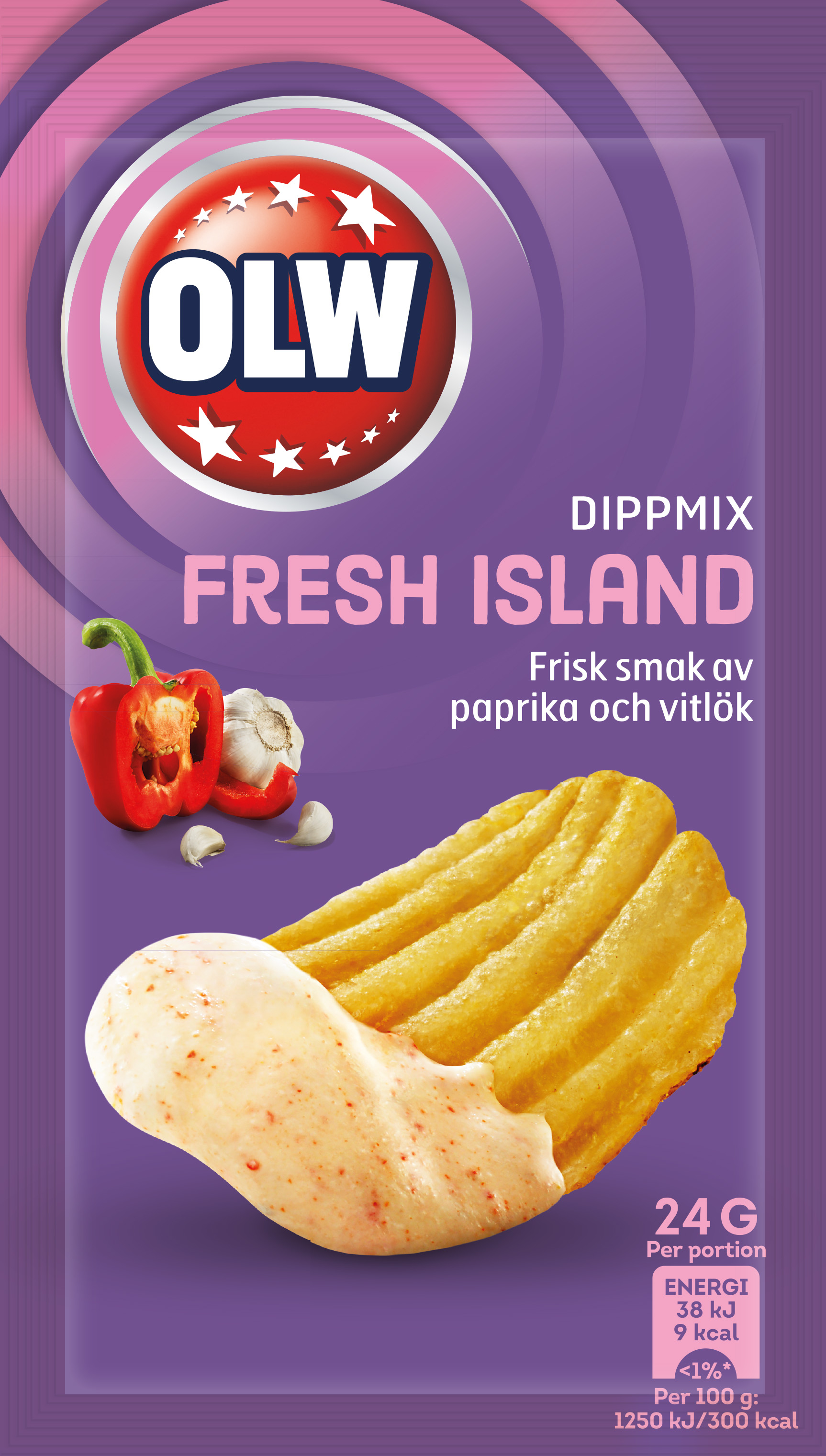 Handla Dipmix Fresh Island, 24 g från OLW online på Mathem